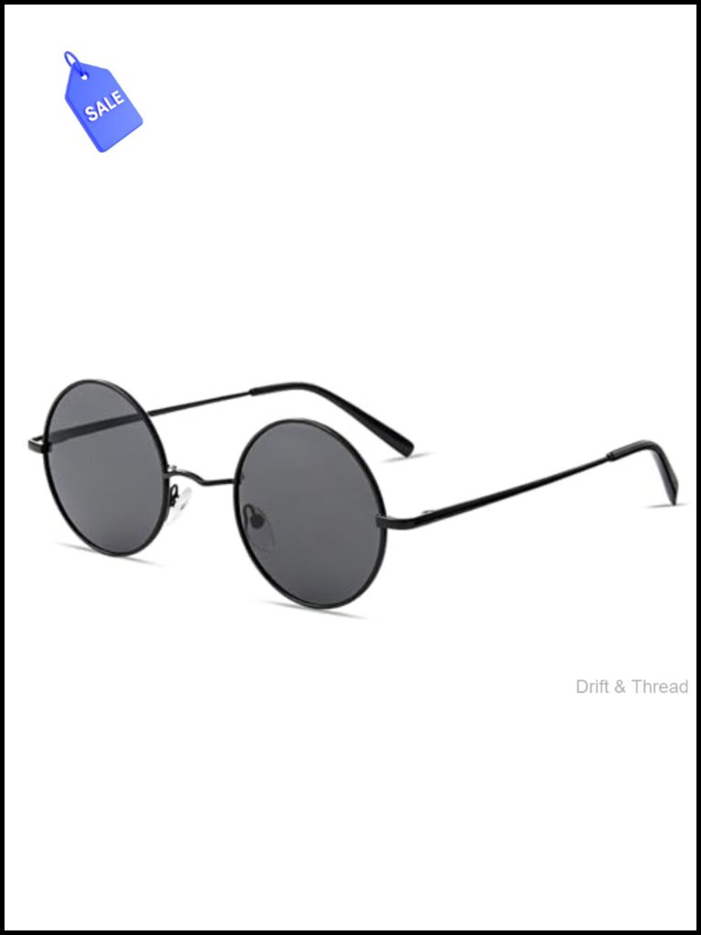 Round Sunglasses UV Protection Retro Hippie Halloween Costume Accessories